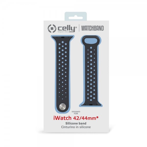 Celly Apple Watch 44/45/46mm Armband Watchband Svart