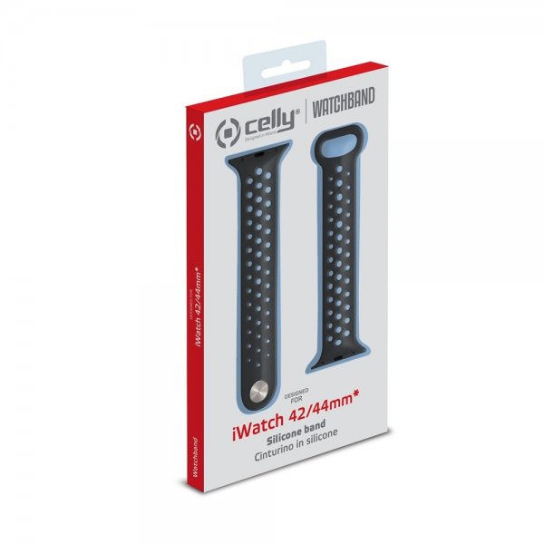 Celly Apple Watch 44/45/46mm Armband Watchband Svart