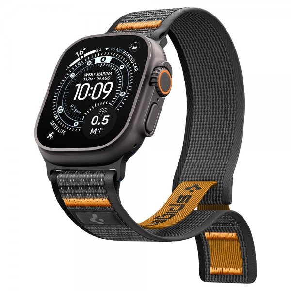 Spigen Apple Watch 44/45/46mm/Ultra 49mm Armband Athlex Air 2 Active Black Orange