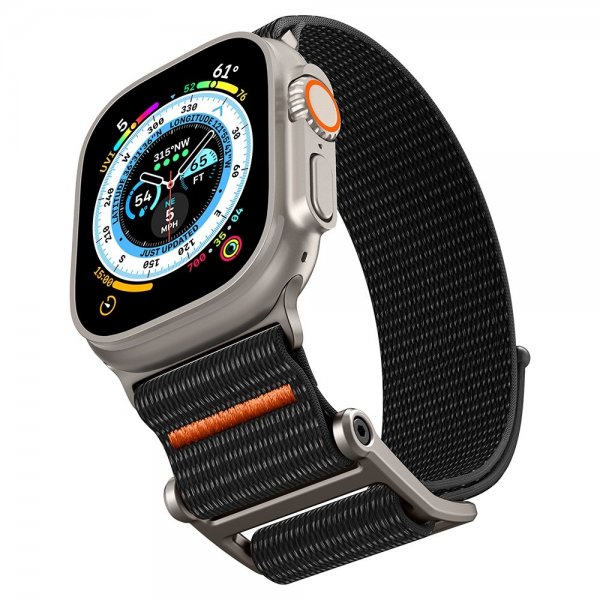 Spigen Apple Watch 44/45/46mm/Ultra 49mm Armband DuraPro Flex Svart