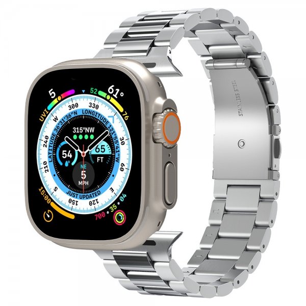 Spigen Apple Watch 44/45/46mm/Ultra 49mm Armband Modern Fit 316L Silver