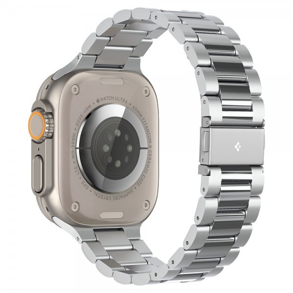 Spigen Apple Watch 44/45/46mm/Ultra 49mm Armband Modern Fit 316L Silver