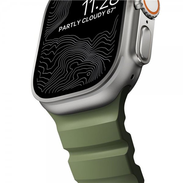 Nomad Apple Watch 44/45/46mm/Ultra 49mm Armband Rocky Point Natural Forest