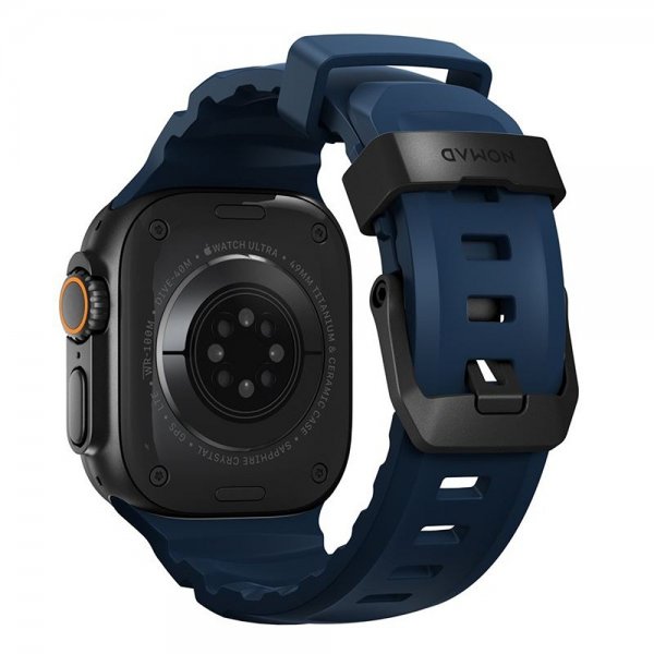 Nomad Apple Watch 44/45/46mm/Ultra 49mm Armband Rocky Point Svart Atlantic