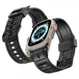 Spigen Apple Watch 44/45/46mm/Ultra 49mm Armband Rugged Ultra Matte Black