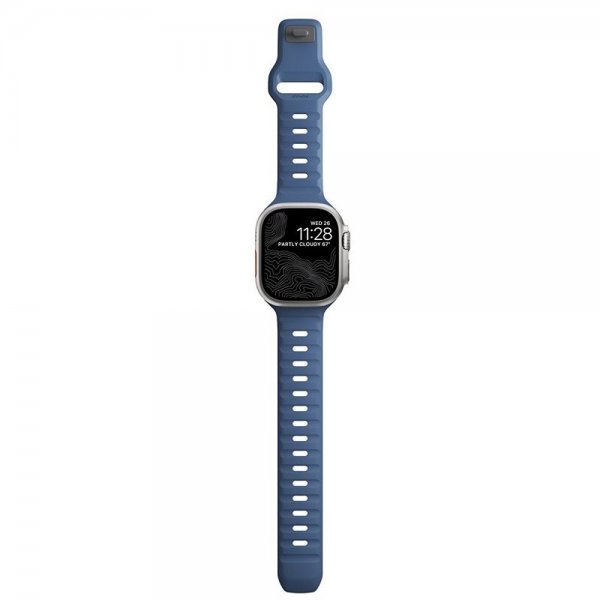 Nomad Apple Watch 44/45/46mm/Ultra 49mm Armband Sport Band Naval Blue
