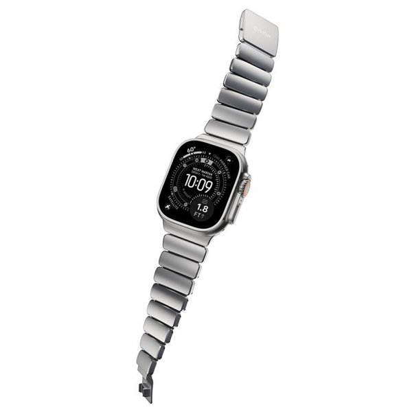 Nomad Apple Watch 44/45/46mm/Ultra 49mm Armband Stratos Band Natural Svart