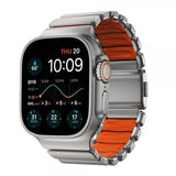 Nomad Apple Watch 44/45/46mm/Ultra 49mm Armband Stratos Band Natural Ultra Orange