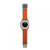 Nomad Apple Watch 44/45/46mm/Ultra 49mm Armband Stratos Band Natural Ultra Orange
