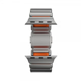 Nomad Apple Watch 44/45/46mm/Ultra 49mm Armband Stratos Band Natural Ultra Orange