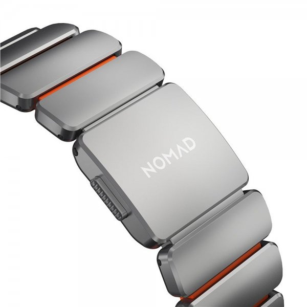 Nomad Apple Watch 44/45/46mm/Ultra 49mm Armband Stratos Band Natural Ultra Orange