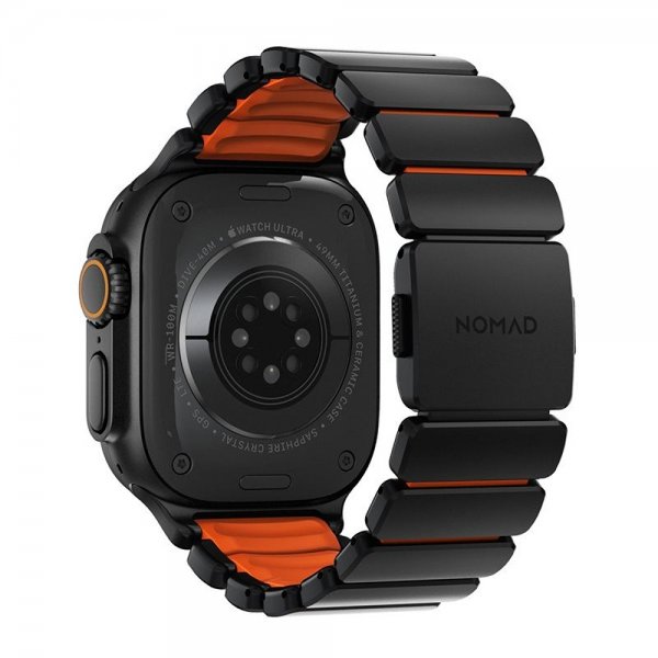 Nomad Apple Watch 44/45/46mm/Ultra 49mm Armband Stratos Band Svart