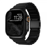 Nomad Apple Watch 44/45/46mm/Ultra 49mm Armband Titanium Band Svart