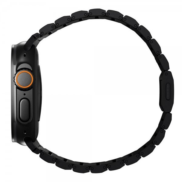 Nomad Apple Watch 44/45/46mm/Ultra 49mm Armband Titanium Band Svart