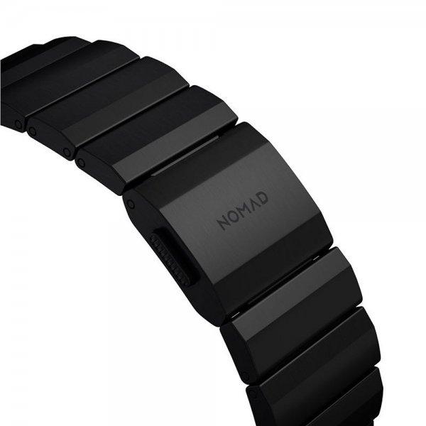 Nomad Apple Watch 44/45/46mm/Ultra 49mm Armband Titanium Band Svart