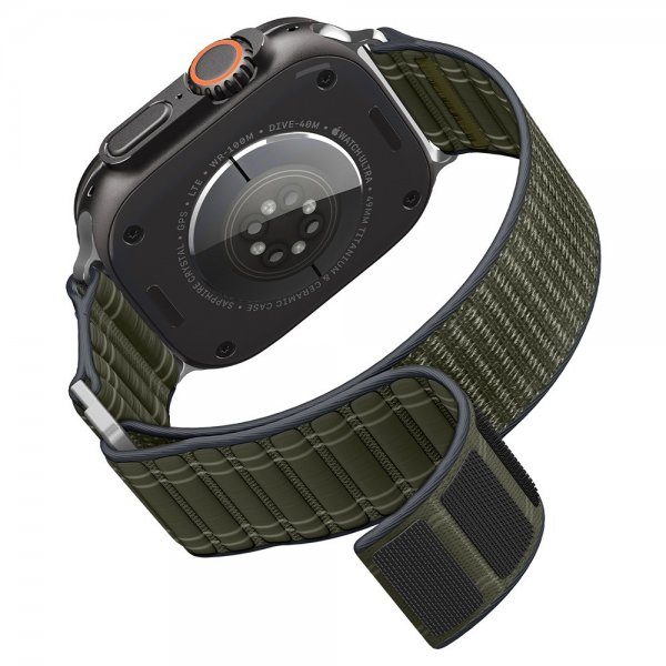 Spigen Apple Watch 44/45/46mm/Ultra 49mm Armband WBF0 Grön