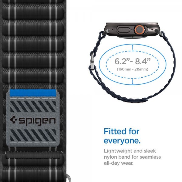Spigen Apple Watch 44/45/46mm/Ultra 49mm Armband WBF0 Svart