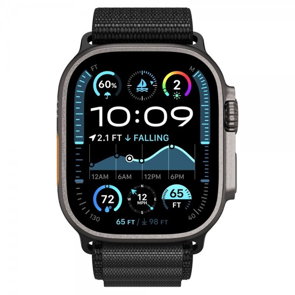 Spigen Apple Watch 44/45/46mm/Ultra 49mm Armband WBF1 Svart
