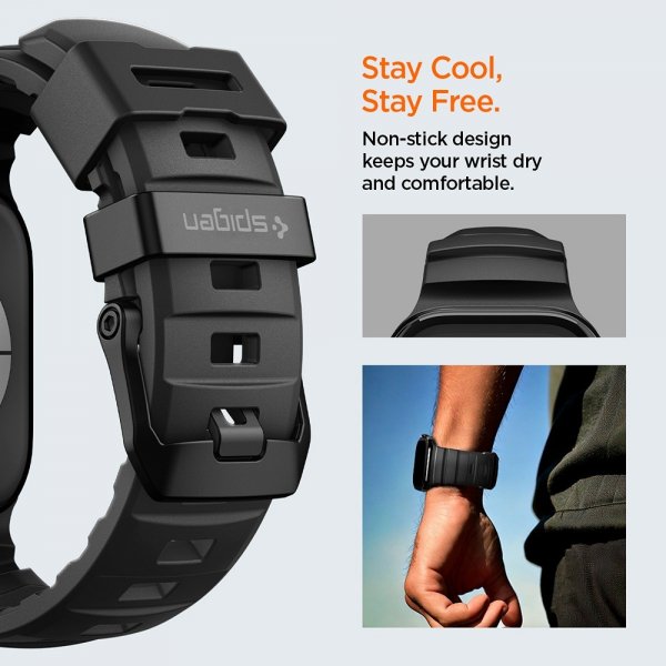 Spigen Apple Watch 44/45/46mm/Ultra 49mm Armband WBS2 Svart