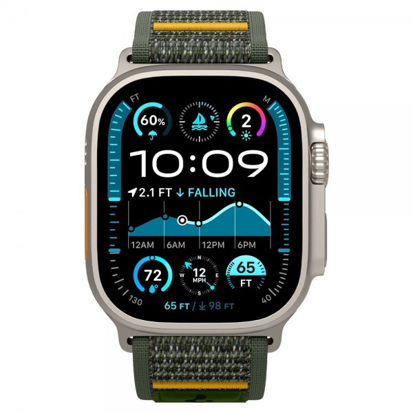Spigen Apple Watch 44/45/46mm/Ultra 49mm Armband Athlex Air Active Green
