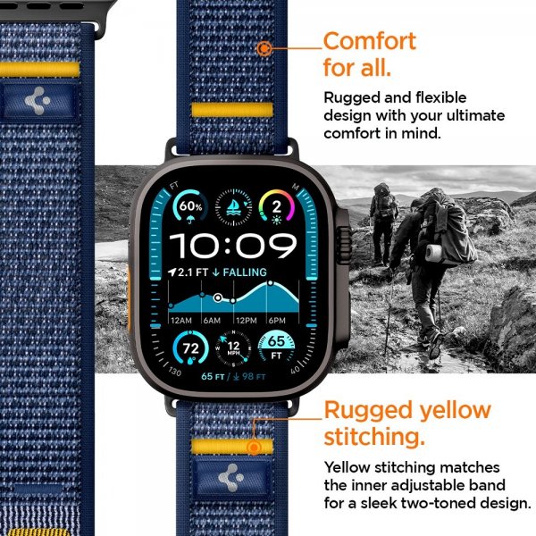 Spigen Apple Watch 44/45/46mm/Ultra 49mm Armband Athlex Air Active Navy