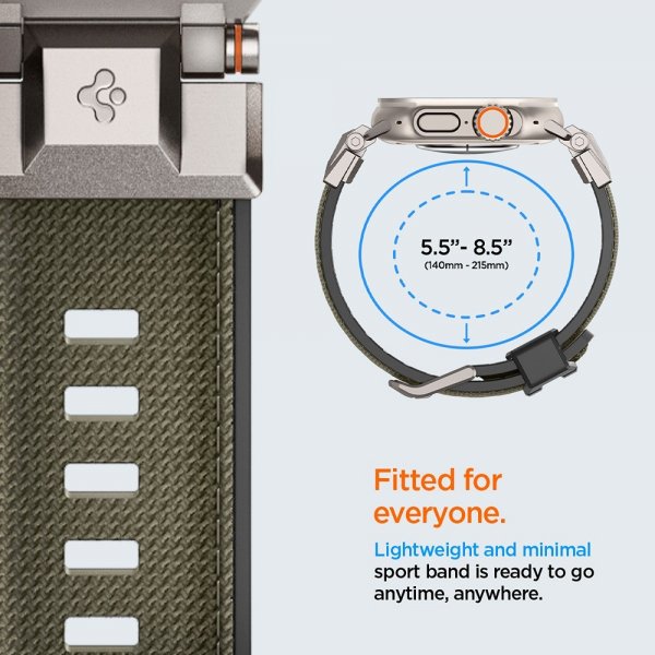 Spigen Apple Watch 44/45/46mm/Ultra 49mm Armband DuraPro Armor Military Green