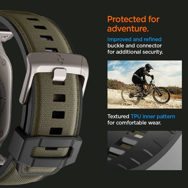 Spigen Apple Watch 44/45/46mm/Ultra 49mm Armband DuraPro Armor Military Green