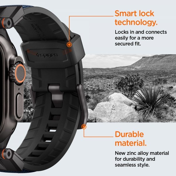 Spigen Apple Watch 44/45/46mm/Ultra 49mm Armband DuraPro Armor Navy Blue