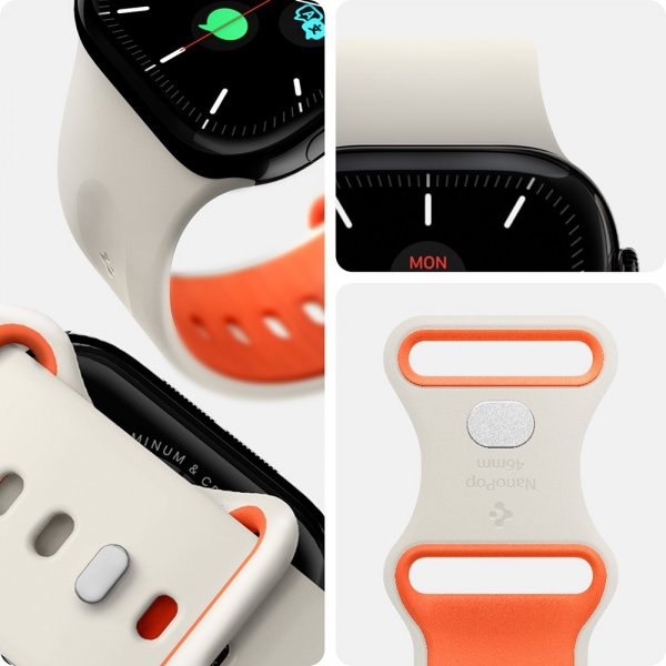 Spigen Apple Watch 44/45/46mm/Ultra 49mm Armband Nano Pop Orange Beige