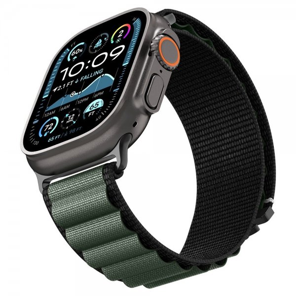 Spigen Apple Watch 44/45/46mm/Ultra 49mm Armband WBF1 Svart Grön