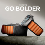 Spigen Apple Watch 44/45/46mm/Ultra 49mm Armband WBF1 Svart Orange