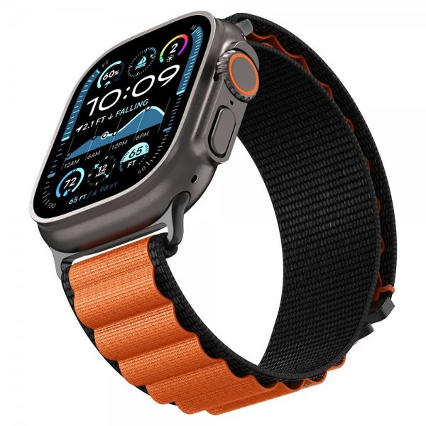 Spigen Apple Watch 44/45/46mm/Ultra 49mm Armband WBF1 Svart Orange