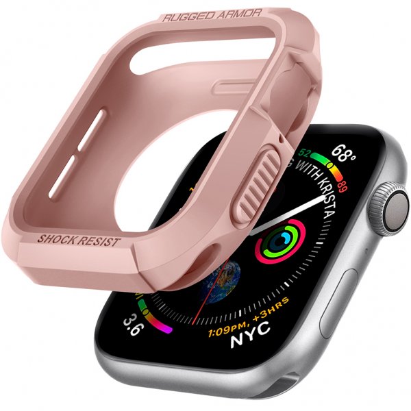 Spigen Apple Watch 44/45mm Skal Rugged Armor Roseguld