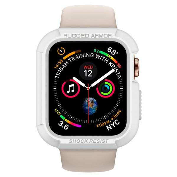 Spigen Apple Watch 44/45mm Skal Rugged Armor Vit
