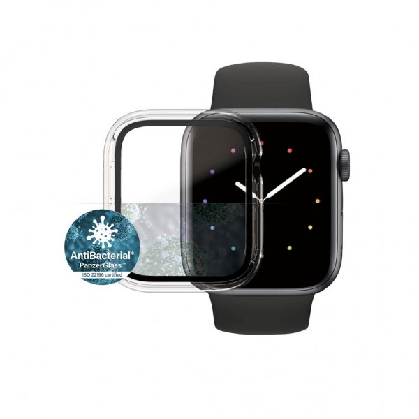 PanzerGlass Apple Watch 44mm (Series 4/5/6/SE) Skal med Skärmskydd Full Body Protection Klar