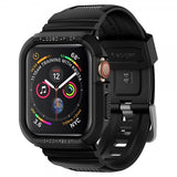 Spigen Apple Watch 44/45mm Skal med armband Rugged Armor Pro Svart