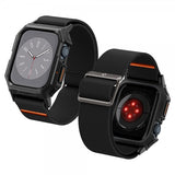 Spigen Apple Watch 45mm Armband och Skal Lite Fit Pro Matte Black