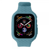 Apple Watch 45mm Armband Vävtextur Grönblå