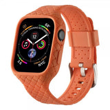 Apple Watch 45mm Armband Vävtextur Orange