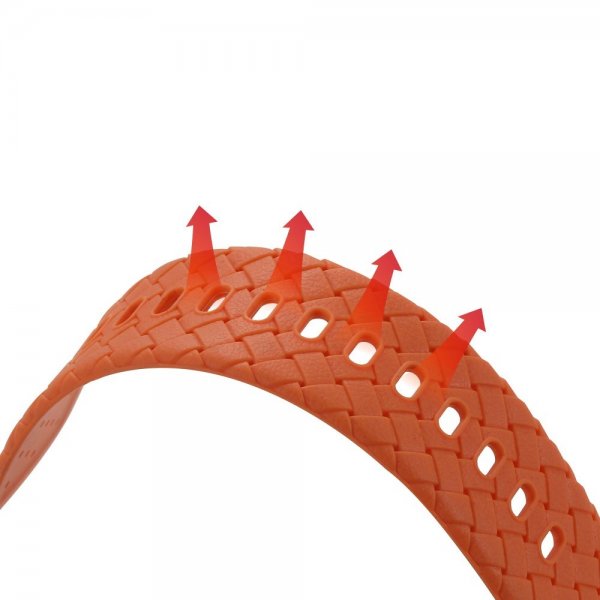 Apple Watch 45mm Armband Vävtextur Orange