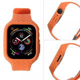 Apple Watch 45mm Armband Vävtextur Orange