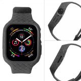 Apple Watch 45mm Armband Vävtextur Svart