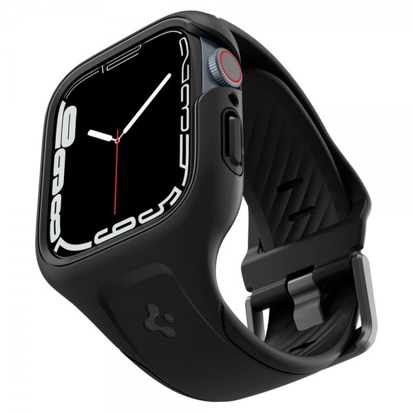 Spigen Apple Watch 45mm Skal med Armband Liquid Air Pro Svart
