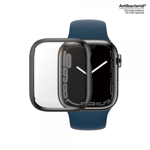 PanzerGlass Apple Watch 45mm Skal med Skärmskydd Full Body Protector Svart