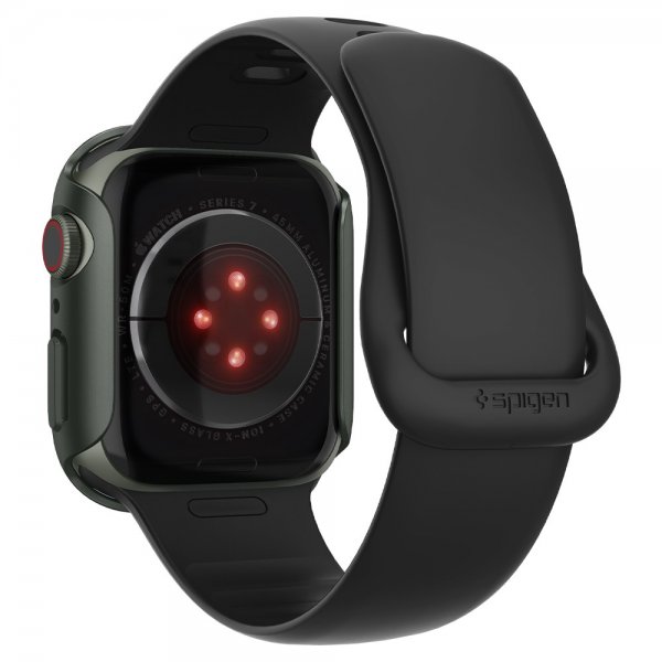 Spigen Apple Watch 45mm Skal Thin Fit Military Green
