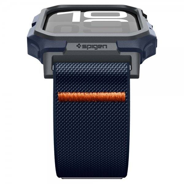 Spigen Apple Watch 46mm (Series 10/11) Armband och Skal Lite Fit Pro Navy Blue