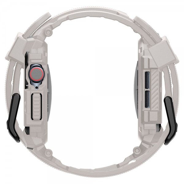 Spigen Apple Watch 46mm (Series 10/11) Armband och Skal Rugged Armor Pro Dune Beige