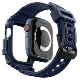 Spigen Apple Watch 46mm (Series 10/11) Armband och Skal Rugged Armor Pro Navy Blue