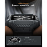 Spigen Apple Watch 46mm (Series 10/11) Armband Rugged Armor Pro 2 Dark Gray