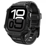 Spigen Apple Watch 46mm (Series 10/11) Armband Rugged Armor Pro 2 Matte Black